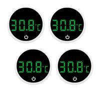 WIYETY Pack of 4 Aquarium Thermometers: Mini Digital Aquarium Thermometer, Degree Celsius, Aquarium Accessories for Temperature Monitoring, Aquarium Thermometer Indoor for Freshwater Marine Aquarium