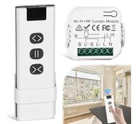 WIYETY Wireless Roller Shutter Control Retrofit Set: Roller Shutter Motor Control from Remote Control and WiFi RF Receiver Module, Up to 100 m Range, Wireless Switch for Shutters, Blinds, Awnings