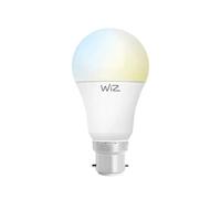 WiZ A60-B22 Smart LED Light Bulb G2 White A60 B22 (Dimmable, WLAN, 9W-60W Power, 2700K-6500K, LM810, App & Voice Control Alexa, Siri, Google & IFTTT), White