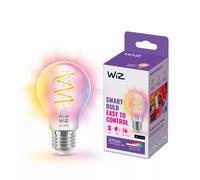 WiZ A60 W27 Smart Wifi Filament Bulb Clear 40W Colour Changing App Control [EEK: F]