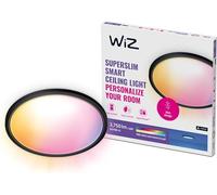 WiZ Colour Smart Connected Superslim Ceiling LED Light 32 Watts [Black] for Indoor Home Lighting, Bedroom, Livingroom, Diningroom
