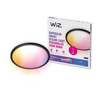 WiZ Colour Smart Connected Superslim LED Ceiling Light, 32W, Black | Smart LED, Easy Installation, WiFi Connected, Automatic On/Off, Motion Detector, Voice Control, Smart Home