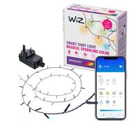 WiZ Fairy Lights, Connected RGB LED Smart Color-Changing Fairy Lights, Static and Dynamic Modes, Music Sync, App and Voice Controls, Works with Alexa, Google Assistant, Apple Home