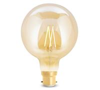 WiZ G125 LED Tunable Filament Bayonet Amber Lightbulb