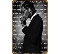 Wiz Khalifa Music Poster Retro Metal Tin Vintage Sign 12 X 8 Inch Bar Club Man Cave Room Wall Decor