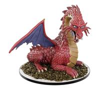 WizKids D&D Icons of The Realms: 50th Anniversary - Classic Red Dragon Boxed Miniature | Dungeons and Dragons Figure