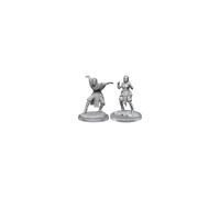 Wizkids Pathfinder Deep Cuts Unpainted Miniatures: Female Half-Elf Monks (Wave 21)