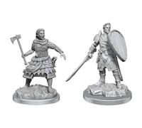 Wiz Kids LLC Human Fighters: D&D Nolzur's Marvelous Unpainted