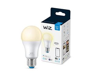WiZ Smart Bulb, E27 60W, Dimmable with Dynamic Scenes, Smart LED Connected WiFi Works with Alexa, Google Assistant & HomeKit, App Control for Livingroom, Bedroom, Energy Monitoring