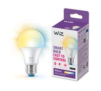 WiZ Smart Bulb, E27, 60W, Shades of White, Smart LED Connected WiFi Works with Alexa, Google Assistant & HomeKit, App Control for Home Indoor Lighting, Livingroom, Bedroom, Energy Monitoring, 1 Pack