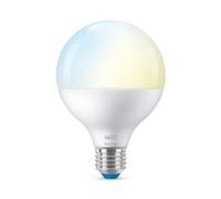 WiZ Smart Bulb, E27 Globe LED Bulb, 75W Cool to Warm White, Smart Dimming LED, Connected WiFi Works with Alexa, Google Assistant & HomeKit, App Control for Livingroom, Bedroom, Energy Monitoring