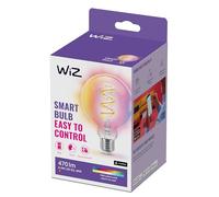 WiZ Smart Bulb, E27 Globe Shape Colour LED Bulb, Smart Dimming LED, WiFi Works with Alexa, Google Assistant & HomeKit, App Control for Livingroom, Bedroom, Dining Room, Energy Monitoring