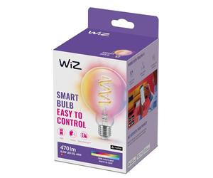 WiZ Smart Bulb, E27 Globe Shape Colour LED Bulb, Smart Dimming LED, WiFi Works with Alexa, Google Assistant & HomeKit, App Control for Livingroom, Bedroom, Dining Room, Energy Monitoring