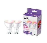 WIZ Full Colour Smart Spotlight Bulb - GU10, Twin Pack