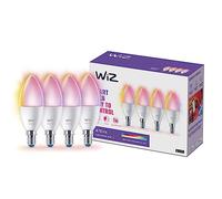 WiZ Smart E14 LED lamp in a 3-Pack - 40W, with 16 Million Colours + White Shades, WLAN/Bluetooth, Voice/app Control, Works with Google Home, Alexa and HomeKit