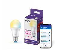 WiZ Smart LED A60 Bulb, Tunable White, E27 Base, 100W, 2200-6500K, 1521 Lumens, Dimmable, Works with Alexa, Google Assistant, and Apple Home, 1 Pack
