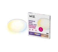 WiZ Superslim Tunable White Ceiling Light [16W - White] WiFi Connected LED Lighting for Livingroom, Bedroom, and Home.