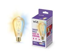 WiZ Tunable [E27 Edison Screw] Smart Connected WiFi ST64 Light Bulb. 50W Warm to Cool White Light, App Control for Home Indoor Lighting, Livingroom, Bedroom.