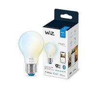 WiZ Tunable White [E27 Edison Screw] Smart Connected WiFi Frosted Light Bulb. 60W Warm to Cool White Light, App Control for Home Indoor Lighting, Livingroom, Bedroom.