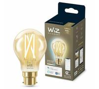WiZ Vintage Amber [B22 Bayonet Cap] Smart Connected WiFi Light Bulb. 50W Dimmable White for Indoor Home Lighting, Livingroom, Bedroom, Décor
