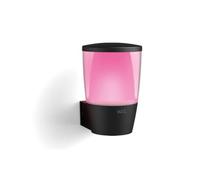 WiZ White and Colour Elpas LED Outdoor Wall Light [Black] WiFi App Control. for Home, Garden, Terrace and Patio Lighting.