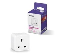 WiZ Wi-Fi Smart Plug, Type G, 230V, 50Hz, Easy Setup, Matter Certified, Smart Controls, Voice Commands, Works with Alexa, Google Home, and Apple Home, 1 Pack