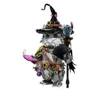 Wizard Cat Animal Building Block Set, 1458 PCS Magic World Cat Building Kit, Creative Animal Creature Bricks Model Toys, Gifts for Adults and Movte Fans