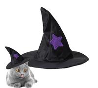 Wizard Cat Outfit - Halloween Cloak Costume for Cats | ENCHANTEDes Halloween Pet Costume for Small Cats and Dogs, Funny Cat Witch Hat Costume for Costume Parties, Pet Dress-Up, Cosplay Occasions