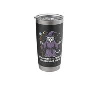 Wizard Cat Quest to Create Shareholder Value - Vintage Style Stainless Steel Insulated Tumbler