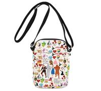 Wizard Dorothy Crossbody Bag Lion & Tin man & Scarecrow & Dorothy Gifts Yellow Brick Road Shoulder Bag (Lion And The Man UK)