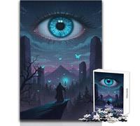 Wizard, Eye Fantasy Landscape Teenagers 1000 Pieces Puzzle Educational Reasoning Skill Game Ideal Thoughtful Gift for All Events Size 38x26cm