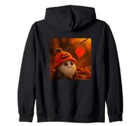 Wizard Halloween Pumpkin Hat Cute Jack O’Lantern Zip Hoodie