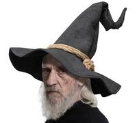 Wizard Hat for Adult Halloween Costume Witch Hat Cosplay Accessory Can Be DIY Your Own Styling (Style- A black)