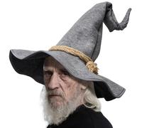 Wizard Hat for Adult Halloween Costume Witch Hat Cosplay Accessory Can Be DIY Your Own Styling (Style -A gray)