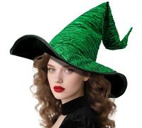 Wizard Hat for Adult Halloween Costume Witch Hat Cosplay Accessory Can Be DIY Your Own Styling (Style-B green)