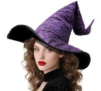Wizard Hat for Adult Halloween Costume Witch Hat Cosplay Accessory Can Be DIY Your Own Styling (Style-B purple)