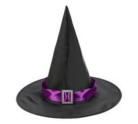 Wizard Hat Kids,Halloween Hats Pointed Tip With Veil Witches Hat Kids Wide Brim Black Witch Hat Spider Web Hat Breathable Accessory For Halloween Party Costume Accessory