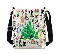 Wizard Musical Gift Broadway Musical Theatre Elphaba Glinda Fans Gift Wizard Movie Fans Crossbody Bag (Wizard Musical cb UK)
