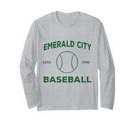 Wizard of Oz Emerald City Baseball Costume Halloween Long Sleeve T-Shirt