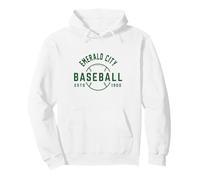 Wizard of Oz Emerald City Baseball Costume Halloween Pullover Hoodie