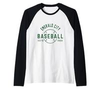Wizard of Oz Emerald City Baseball Costume Halloween Raglan Baseball Tee