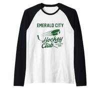 Wizard of Oz Emerald City Hockey Club Costume Halloween Raglan Baseball Tee