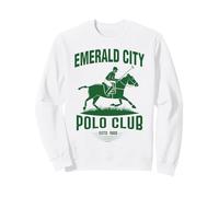 Wizard of Oz Emerald City Polo Club Horse Costume Halloween Sweatshirt