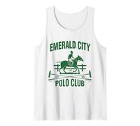 Wizard of Oz Emerald City Polo Club Horse Costume Halloween Tank Top