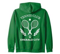 Wizard of Oz Emerald City Tennis Club Costume Halloween Zip Hoodie