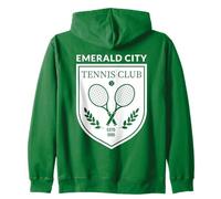 Wizard of Oz Emerald City Tennis Club Costume Halloween Zip Hoodie