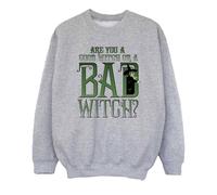 Wizard of Oz Girl's Wicked Bad Witch Sweatshirt in Grey | Size: 9 Years Wizard of Oz Grey 9 Years