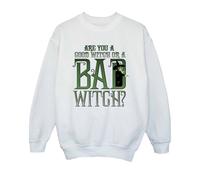 Wizard of Oz Girl's Wicked Bad Witch Sweatshirt in White | Size: 9 Years Wizard of Oz White 9 Years