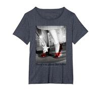 Wizard of Oz Ruby Slippers Photo T-Shirt, Women's Plus, Heather Blue, 1X