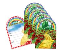 Wizard of Oz Wicked Witch Birthday Party Invites For Boys and Girls - 20 Count of 4 x 6 Inch Double Sided Fill-In Invitations With Wet To Seal Envelopes